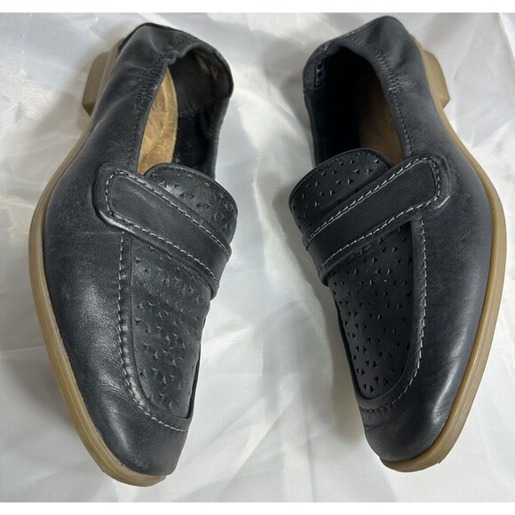 Clarks Collection Shoes Size 6 Black Lyrical Way Leather Flat Comfort - Picture 5 of 11